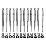 Screwdriver kit for repair and disassemble, telephones, electronics and others, 13 in 1, model II